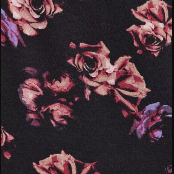 Torrid Everyday Fleece Long Sleeve Active Sweatshirt Details 3x Black floral NWT - Picture 4 of 11